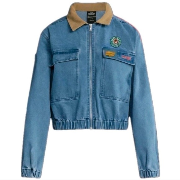 Netflix Official Stranger Things Billy Hargrove Blue Washed Jean Jacket Womens S - Picture 6 of 12